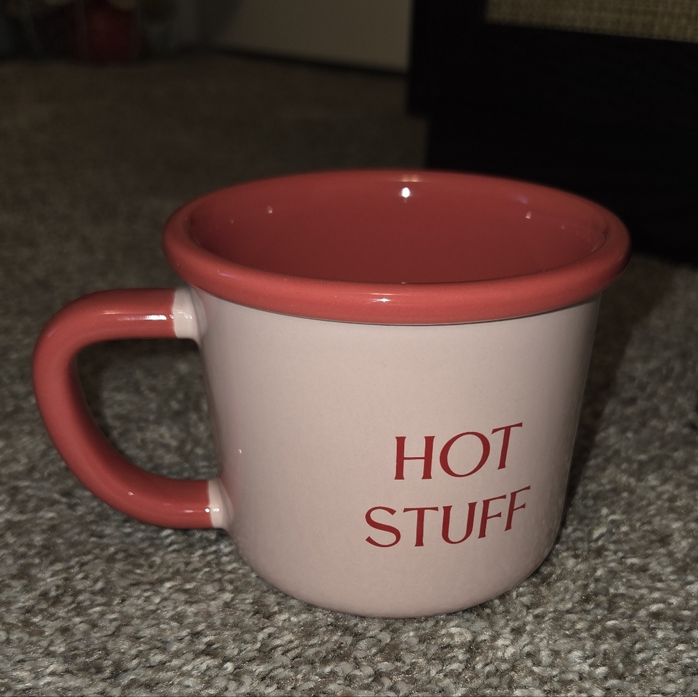 Pink and Red Ceramic Mug
